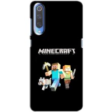 Чехол Майнкрафт на Xiaomi Mi 9 (AlphaPrint) Minecraft (герои Minecraft)