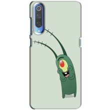 Чехол с картинкой "Одноглазый Планктон" на Xiaomi Mi 9 (Милый Планктон)