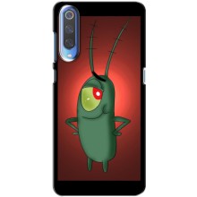 Чехол с картинкой "Одноглазый Планктон" на Xiaomi Mi 9 (Стильный Планктон)