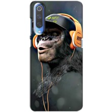 Чохол з Мавпами Xiaomi Mi 9 - (AlphaPrint) (В навушниках)