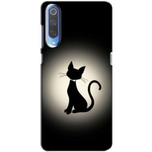 Чехол с принтом для Xiaomi Mi 9 (AlphaPrint) Модные коты – Силуэт котика