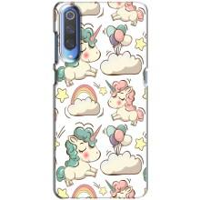 Чехол для Ксяоми Ми 9 - (Единорожки - Новинки) (AlphaPrint) (Единорожки)