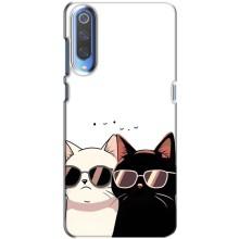 Чехол с рисунком кот на Xiaomi Mi 9 – Коты в очках