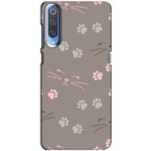 Чехол с рисунком кот на Xiaomi Mi 9 – Лапы и усы