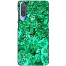 Мраморный чехол на Xiaomi Mi 9 (VPrint) (Салатный Мрамор)