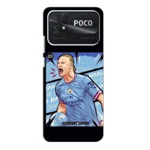 Чехлы с принтом для Xiaomi POCO C40 Футболист – гол Эрлинг Холланд