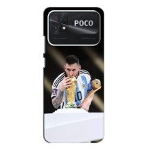 Чехлы Лео Месси Аргентина для Xiaomi Poco C40 (Кубок Мира)