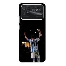 Чехлы Лео Месси Аргентина для Xiaomi Poco C40 (Лео Чемпион)