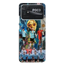 Чехлы Лео Месси Аргентина для Xiaomi Poco C40 (Месси в сборной)