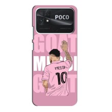 Чехлы Лео Месси в Майами на Xiaomi POCO C40 – GOAT MESSI