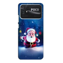 Чехлы на Новый Год Xiaomi POCO C40 (Маленький Дед Мороз)