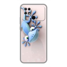 Чехлы с изображением разных животных для Xiaomi POCO C40 (Геккон)