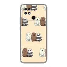 Чехлы с изображением разных животных для Xiaomi POCO C40 (Три медведя)