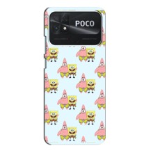 Чехлы с Патриком на Xiaomi Poco C40 (Боб и Патрик)