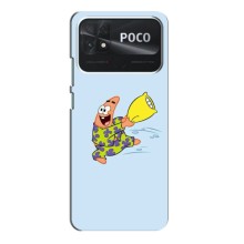 Чехлы с Патриком на Xiaomi Poco C40 (Патрик с подушкой)