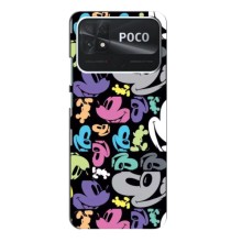 Чехлы с принтом Микки Маус на Xiaomi Poco C40 (Цветной Микки Маус)