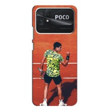 Чехлы с принтом Спортивная тематика для Xiaomi Poco C40 (Алькарас Теннисист)