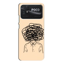 Чехлы со смыслом для Xiaomi Poco C40 (Мысли)