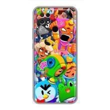 Чехол для Xiaomi POCO C40 Бравл Старс (VPrint) (Герої Бравл Старс)