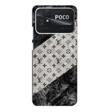 Чехол Стиль Louis Vuitton на Xiaomi Poco C40 (LV на белом)