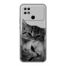 Чехол с рисунком кот на Xiaomi POCO C40 – Пара котов