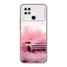 Чехол с авто Порше для Xiaomi POCO C40 – Розовый Порше