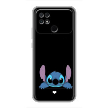 Чохол з принтом Стіч на Xiaomi POCO C40 (Стіч на чорному)