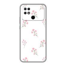Чехол с розовым рисунком для Xiaomi POCO C40 – Розовые цветы