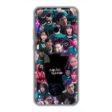 Чехол Гра в кальмара для Xiaomi POCO C40 – Коллаж игры кальмара
