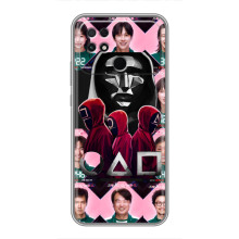 Чехол Гра в кальмара для Xiaomi POCO C40 – Персонажи игры кальмара