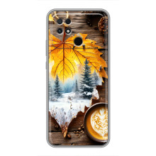 Чохол з унікальним дизайном 'Осінь з кавою' для Xiaomi POCO C40 – Осінньо-зимове кава