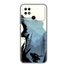 Силиконовый бампер с картинкой животных для Xiaomi POCO C40 – Медведь и лес