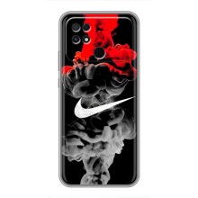 Силиконовый Чехол на Xiaomi POCO C40 с картинкой Nike (Nike дым)