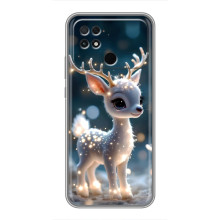 Яркий чехол для Xiaomi POCO C40 с Зимними Оленятами – Блистающий оленёнок