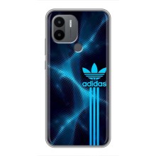 Чехлы Адидас для Xiaomi Poco C50 (AlphaPrint) (Синий Адидас)
