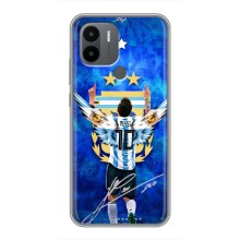 Чехлы для Xiaomi Poco C50 (Leo чемпион) (AlphaPrint) (Месси сборная)