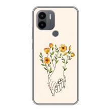 Чехлы для любимой на Поко С50 (VPrint) (Руки любви)