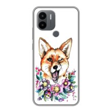 Чехлы с картинкой Лисички для Xiaomi Poco C50 (VPrint) (Веселая лисичка)