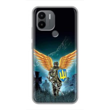 Чехлы с картинкой ЗСУ для Xiaomi Poco C50 (AlphaPrint) (Солдат ЗСУ)