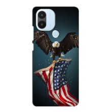 Чехол Флаг USA для Xiaomi Poco C50 – Орел и флаг