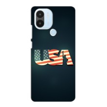 Чехол Флаг USA для Xiaomi Poco C50 (USA)