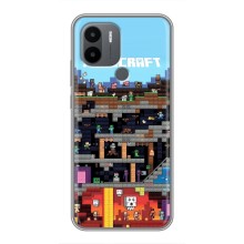 Чехол Майнкрафт на Xiaomi Poco C50 (AlphaPrint) Minecraft (фон Minecraft)