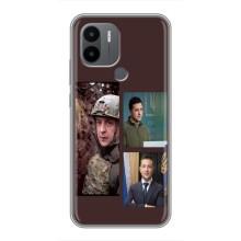 Чехол для Xiaomi Poco C50 (AlphaPrint - с принтом Зеленского) – Президент