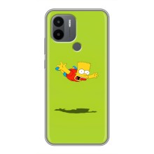 Чехол с Симпсонами для Xiaomi Poco C50 (VPrint) (Барт Симпсон)