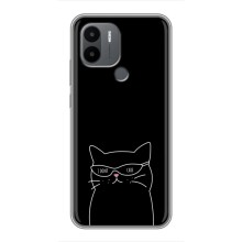 Чехол с рисунком кот на Xiaomi Poco C50 (Равнодушный кот)