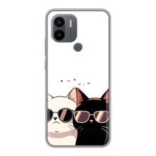 Чехол с рисунком кот на Xiaomi Poco C50 (Коты в очках)