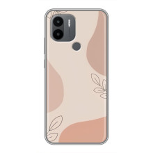 Чехол цветочный дизайн для Xiaomi Poco C50 – Коричневый фон