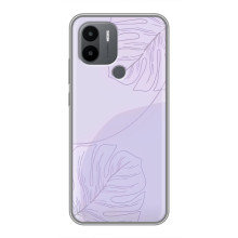 Чехол цветочный дизайн для Xiaomi Poco C50 – Монстера фиолетовая