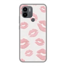 Чехол с розовым рисунком для Xiaomi Poco C50 (Розовые губы)