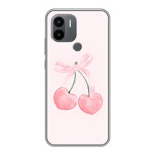 Чехол с розовым рисунком для Xiaomi Poco C50 (Розовые вишни)